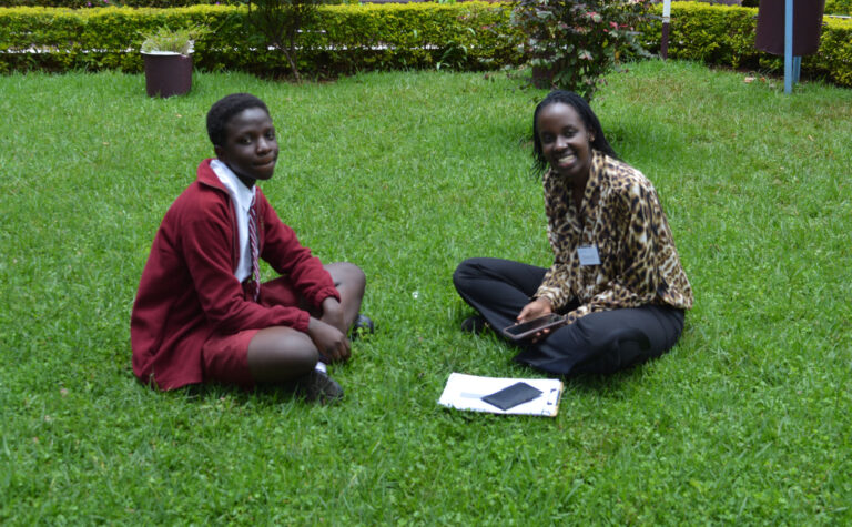 Teacher with a student